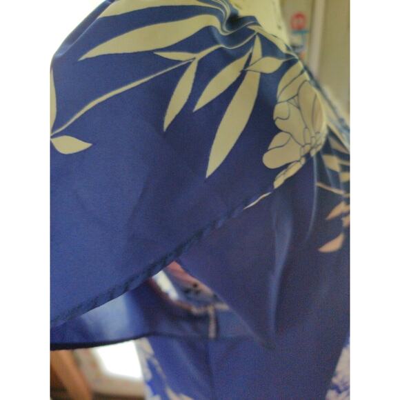 Vintage Hilo Hattie Hawaiian Dress Women’s Maxi VTG XL Blue Floral Style #613 - Picture 7 of 12